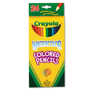 Crayola® Watercolor Pencil Set, 3.3 Mm, 2b (#1), Assorted Lead-barrel Colors, 24-pack freeshipping - TVN Wholesale